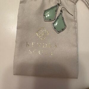 Kendra Scott Mint Green Geometric Earrings